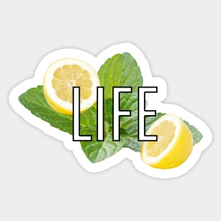 When life gives you lemons retro meme Sticker